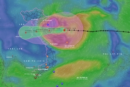 Bão số 8 cách Thanh Hóa 600km, sức gió mạnh nhất vùng gần tâm bão mạnh cấp 11
