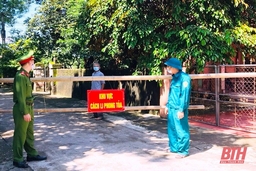 Phong toả tạm thời khu vực dân cư khu phố 1, thị trấn Triệu Sơn