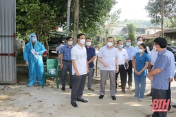Tập trung khoanh vùng, khống chế dịch tại thị trấn Vân Du, huyện Thạch Thành