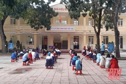 Thị xã Nghi Sơn: Học sinh tại 7 xã, phường có F0 tạm dừng đến trường kể từ ngày 3-11