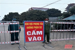 Thu hẹp diện phong toả thôn Duyên Hy, xã Định Hưng