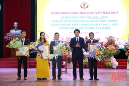 Trường ĐH Văn hóa, Thể thao và Du lịch Thanh Hóa khai giảng năm học 2021-2022 và công bố quyết định công nhận Hội đồng trường