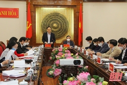 Ban Tuyên giáo Trung ương làm việc với tỉnh Thanh Hóa về công tác triển khai thực hiện Nghị quyết Đại hội lần thứ XIII của Đảng và kết luận của Bộ Chính trị