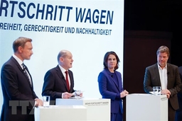 Đức: Đảng Xanh thông qua thỏa thuận liên minh cầm quyền với SPD và FDP