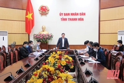 Phó Chủ tịch UBND tỉnh Mai Xuân Liêm nghe báo cáo thẩm định thiết kế đô thị dọc hai bên tuyến đại lộ Lê Lợi