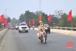 Công an huyện Cẩm Thuỷ ra quân tấn công, trấn áp tội phạm, bảo đảm an ninh - trật tự