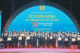 Công đoàn Thanh Hóa xếp thứ Nhì toàn quốc trong Chương trinh “75 nghìn sáng kiến vượt khó, phát triển”