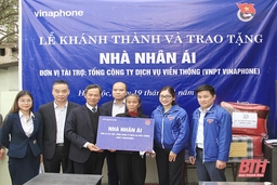 VNPT  VinaPhone  trao tặng  nhà nhân ái cho gia đình có hoàn cảnh khó khăn trên địa bàn tỉnh Thanh Hóa