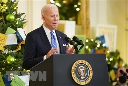 Tổng thống Mỹ Joe Biden họp báo nhân dịp 1 năm cầm quyền