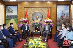 Bí thư Tỉnh ủy Đỗ Trọng Hưng tiếp Tổng Giám đốc Tập đoàn Dầu khí Quốc gia Việt Nam