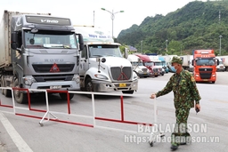 Khuyến cáo tạm dừng đưa hàng hóa lên cửa khẩu tỉnh Lạng Sơn