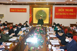 Ban Thường vụ Tỉnh ủy cho ý kiến về Tổ chức kỷ niệm 75 năm ngày Bác Hồ lần đầu tiên về thăm Thanh Hóa