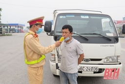 Từ 1-3: Tăng cường kiểm soát, xử lý vi phạm nồng độ cồn