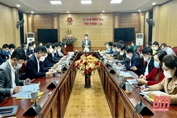 Phó Chủ tịch Thường trực UBND tỉnh chỉ đạo công tác chuẩn bị h ội nghị kết nối ngân hàng - doanh nghiệp và người dân