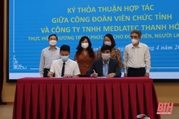 Thỏa thuận hợp tác thực hiện chương trình “Phúc lợi cho đoàn viên, người lao động”