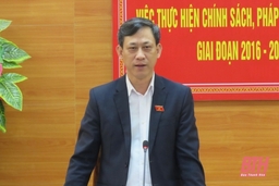 Đoàn ĐBQH  tỉnh Thanh Hoá  giám sát việc thực hành tiết kiệm, chống lãng phí tại các huyện Quan Sơn, Ngọc Lặc