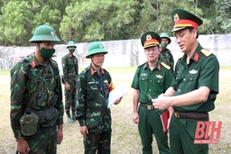 Kiểm tra công tác huấn luyện chiến sỹ mới năm 2022