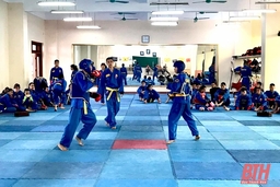 Tập huấn trao đổi kinh nghiệm giữa đội tuyển Vovinam Thanh Hóa và Hà Nội