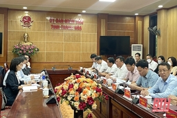 UBND tỉnh Thanh Hóa làm việc với đoàn công tác JICA Việt Nam