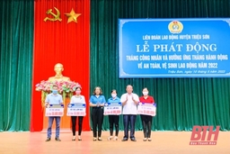 Liên đoàn Lao động huyện Triệu Sơn phát động “Tháng Công nhân” năm 2022