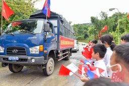 Lễ đón nhận hài cốt liệt sĩ quân tình nguyện và chuyên gia Việt Nam hy sinh tại Nước CHDCND Lào tại Cửa khẩu Quốc tế Na Mèo