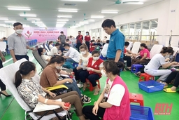 420 công nhân Công ty TNHH Sakurai Việt Nam hiến máu nhân đạo
