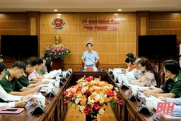 Họp Tiểu ban khánh tiết, thi đua, tuyên truyền diễn tập khu vực phòng thủ tỉnh Thanh Hóa năm 2022