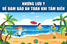 [Infographics] - Những lưu ý để đảm bảo an toàn khi tắm biển