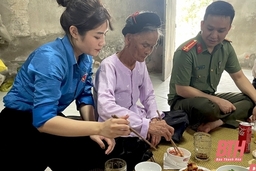 Tuổi trẻ Quảng Xương tổ chức “Bữa cơm tri ân” Mẹ Việt Nam anh hùng