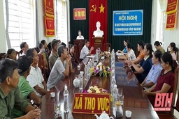 Xã Thọ Vực: Tập huấn trồng cây lương thực, thực phẩm cho thành viên mô hình “Nhà sạch, vườn đẹp, hàng rào xanh”