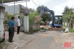 Triệu Sơn: Người dân tích cực hiến đất mở rộng đường giao thông