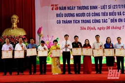 Huyện Yên Định kỷ niệm 75 năm Ngày Thương binh - Liệt sĩ