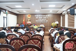 HĐND huyện Triệu Sơn khoá XVIII tổ chức kỳ họp thứ 7