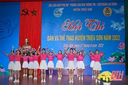 Sôi nổi phong trào nhảy dân vũ thể thao ở Triệu Sơn
