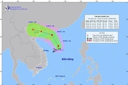 Áp thấp nhiệt đới mạnh lên thành bão số 2, có tên quốc tế là Mulan