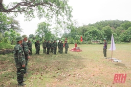 Ban CHQS huyện Đông Sơn nâng cao chất lượng huấn luyện dự bị động viên