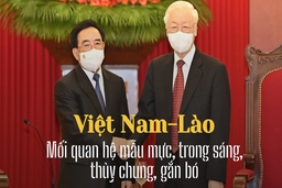 Việt Nam-Lào: Mối quan hệ mẫu mực, trong sáng, thủy chung, gắn bó