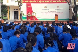 Trường THPT Nông Cống 3 phát động tháng cao điểm phòng chống ma túy - HIV/AIDS, phòng chống tội phạm