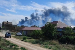 Cháy lớn tại căn cứ không quân của Nga trên Bán đảo Crimea