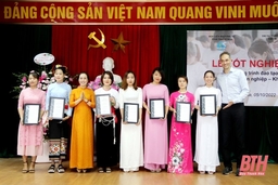 40 hội viên phụ nữ hoàn thành khóa đào tạo ngắn hạn ngành tóc