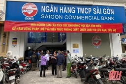 SCB Thanh Hóa vẫn hoạt động an toàn, bảo đảm chi trả cho người dân