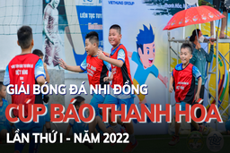 Chuẩn bị khởi tranh giải Bóng đá Nhi đồng Cúp Báo Thanh Hóa lần thứ I năm 2022