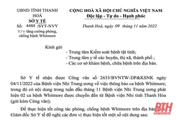 Tăng cường phòng, chống bệnh Whitmore