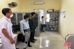Kiểm tra công tác khám tuyển nghĩa vụ quân sự tại huyện Vĩnh Lộc