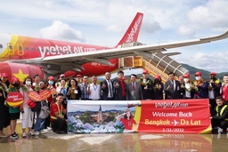 Vietjet khôi  phục  đường bay thẳng duy nhất giữa Đà Lạt và Băng Cốc  với giá chỉ  từ 360.000 đồng