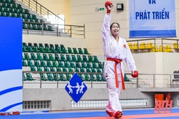 Trương Thị Thương giành HCV thứ hai cho Karate Thanh Hóa tại Đại hội Thể thao toàn quốc lần thứ IX