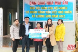 Bàn giao mái ấm cho hộ phụ nữ nghèo xã Lương Sơn (Thường Xuân)