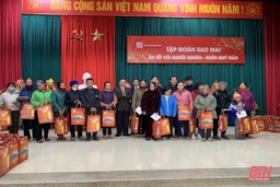 Tập đoàn Sao Mai trao gần 2.000 suất quà Tết cho các gia đình có hoàn cảnh khó khăn tại tỉnh Thanh Hóa