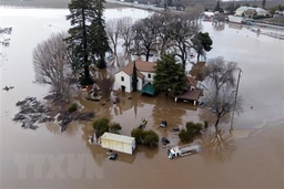 Tổng thống Mỹ thị sát khu vực chịu 9 cơn bão “dòng sông khí quyển”