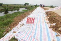 Nâng cấp, tu bổ các đoạn xung yếu tuyến đê sông Tiêu Thủy
